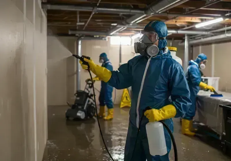 Basement Sanitization and Antimicrobial Treatment process in Nederland, CO